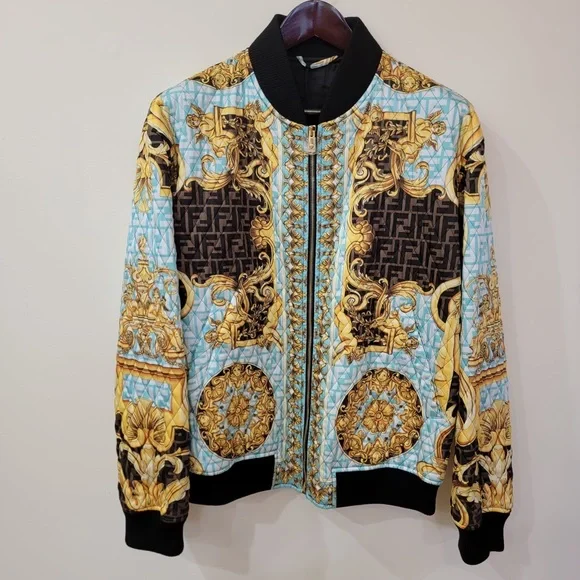 Versace | Jackets & Coats | Fendace Baroque Zucca Monogram Quilted